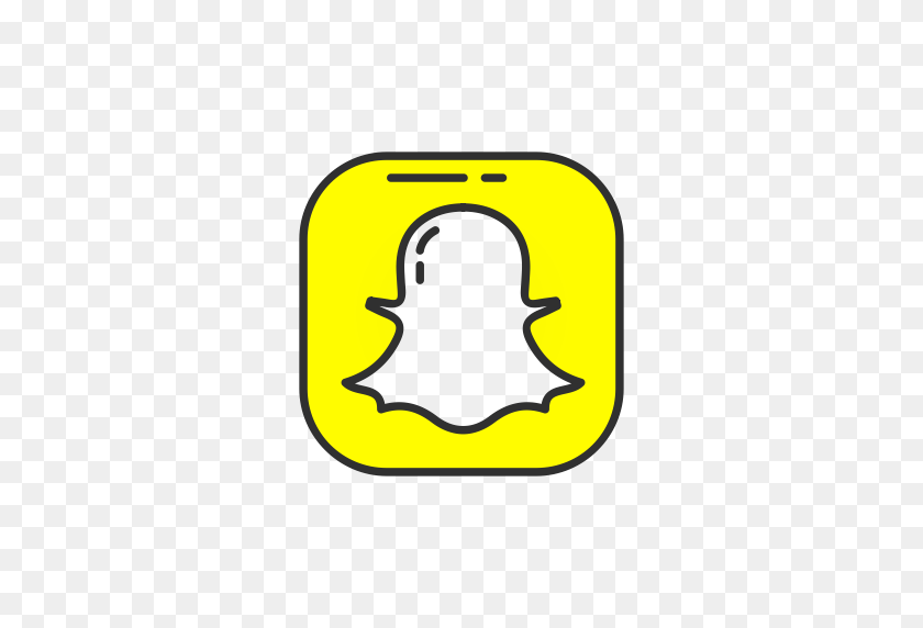 512x512 Ghost, Logo, Snapchat, Snapchat Logo Icon - Snapchat PNG