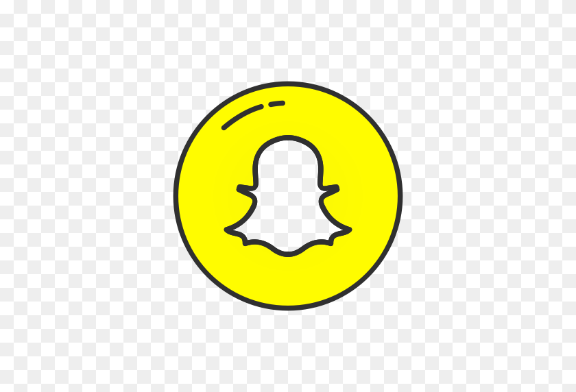 512x512 Ghost Snapchat Logo Icon Png - Snapchat Clipart