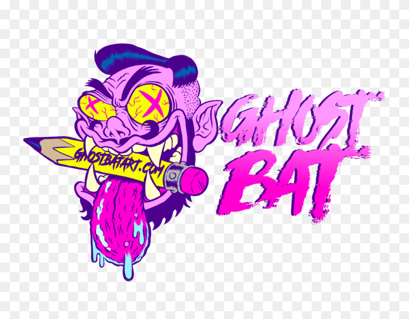 1000x765 Ghostbat - Purple Banner PNG
