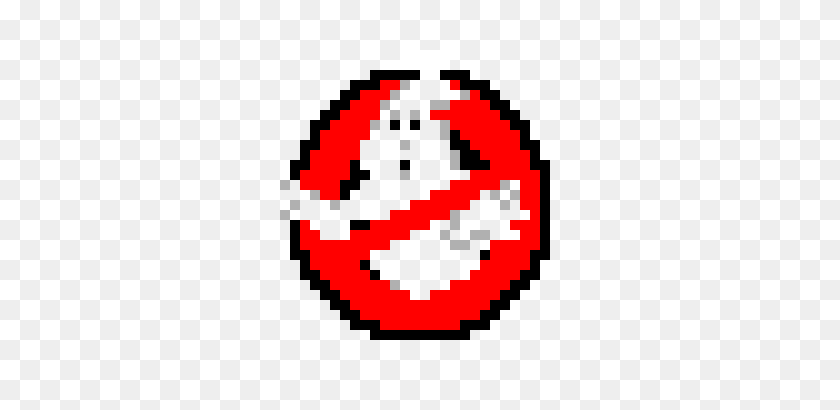 360x350 Ghostbusters Logo Pixel Art Maker - Ghostbusters PNG