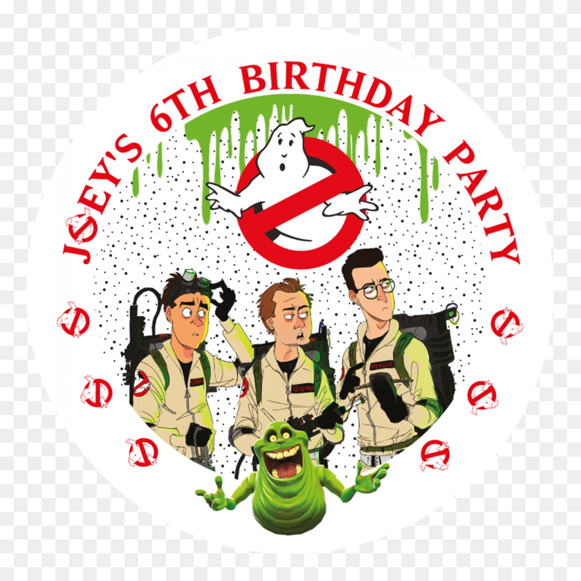 1200x1200 Ghostbusters Party Box Stickers Partywraps - Ghostbusters Clipart