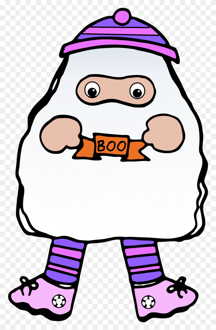 1022x1600 Ghostly Clipart Treater - Boo Clipart