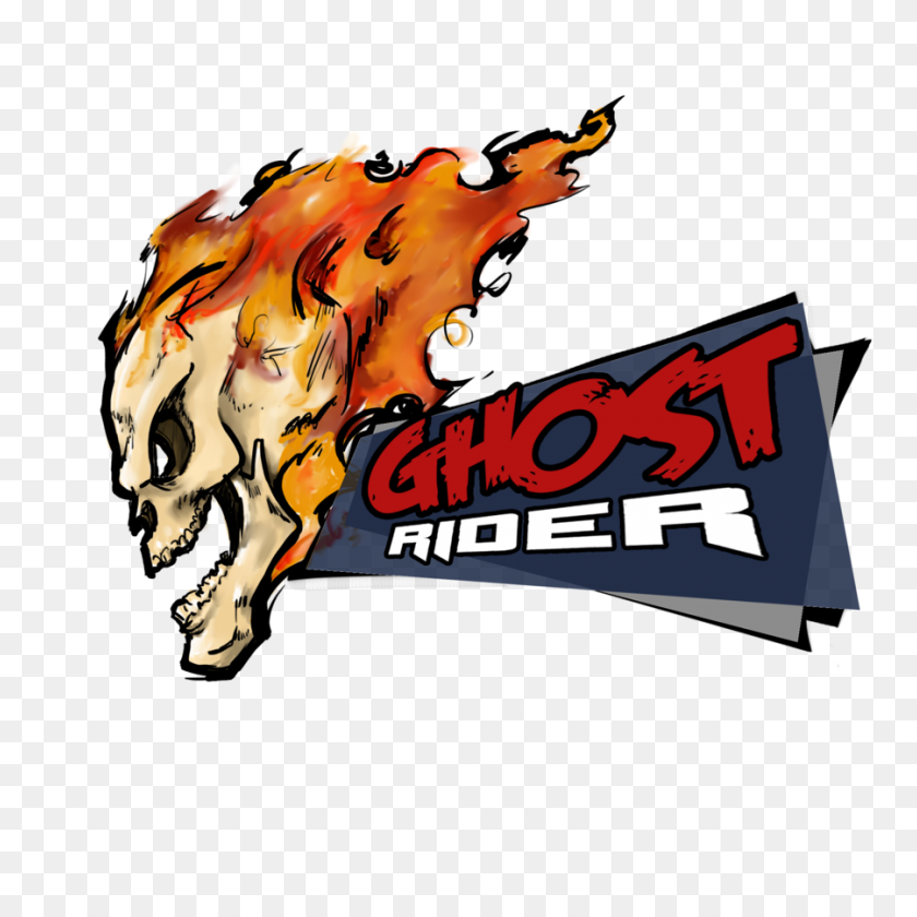900x900 Ghostrider Clipart - Motorcycle Rider Clipart