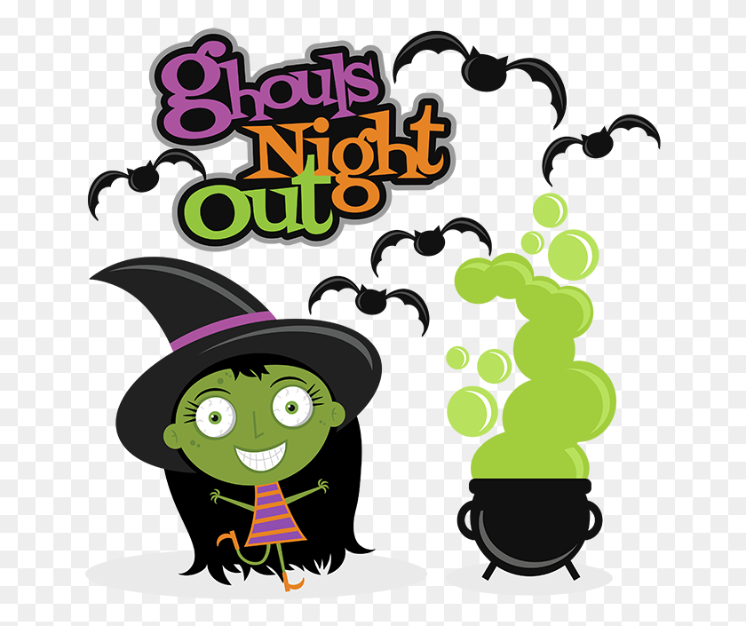 648x645 Ghouls Night Out Scrapbook Cuts Witch - Hocus Pocus PNG