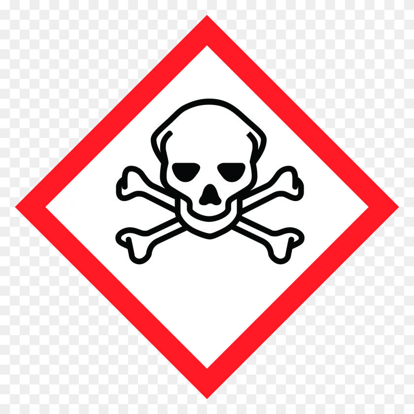 3000x3000 Ghs Hazard Pictograms For Download - Skull Clipart PNG