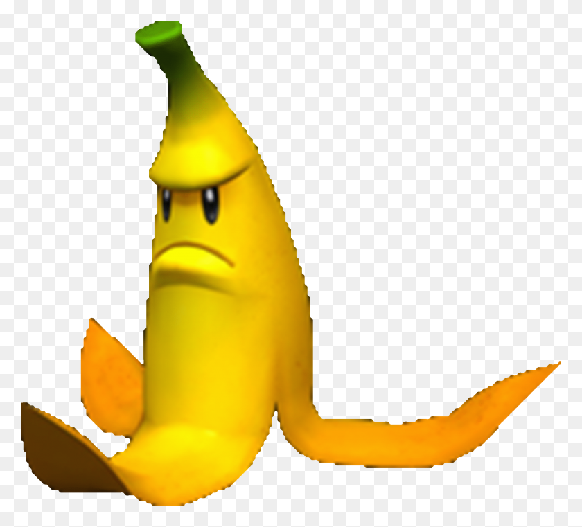 2462x2213 Гигантский Банан Марио Картинг Гонки Вики На Базе Фэндома - Банановая Кожура Png