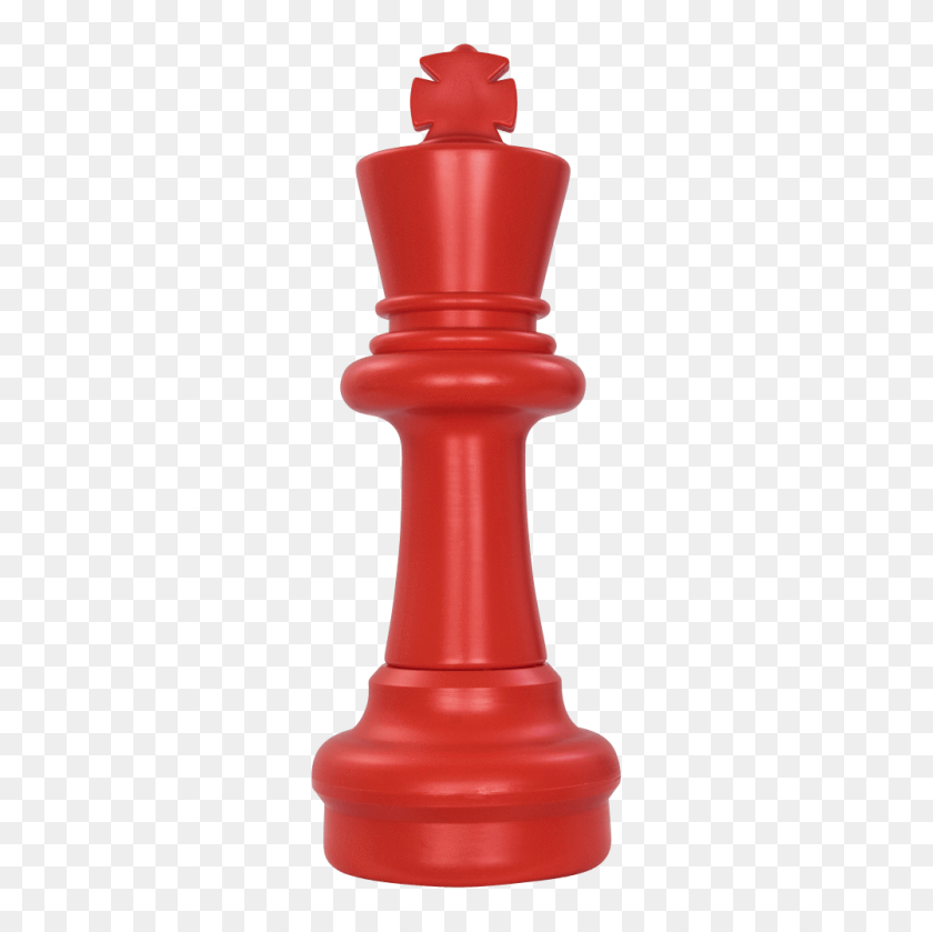1000x1000 Гигантская Шахматная Фигура, Дюймовая Красная Пластиковая Король Мегашесса - Шахматные Фигуры Png