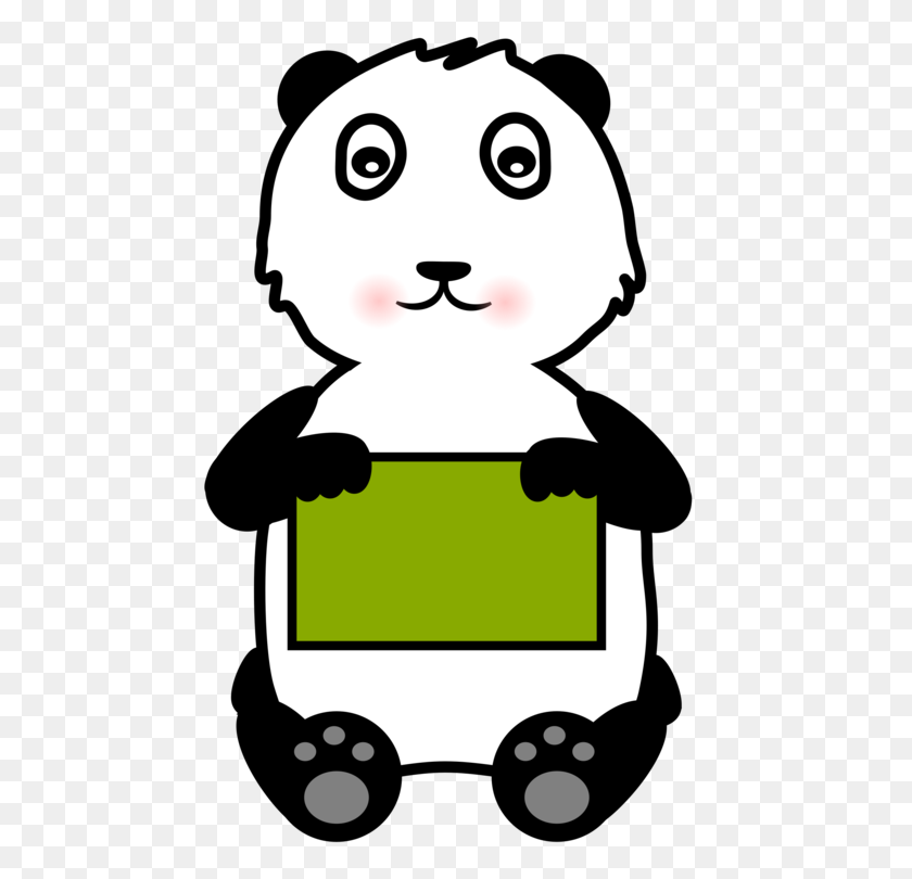 530x750 Giant Panda Computer Icons Bear Drawing Bamboo - Giant Clipart