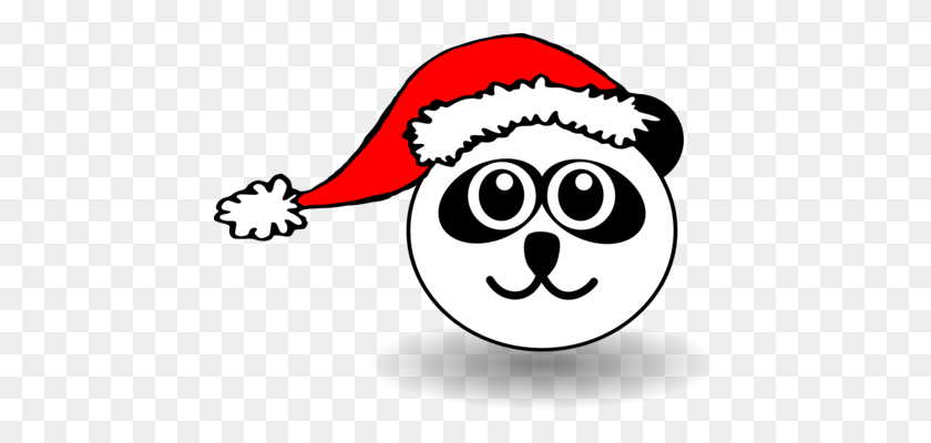 454x340 El Panda Gigante De Santa Claus Clipart De Navidad El Día De Navidad Oso Gratis - Red Panda Clipart