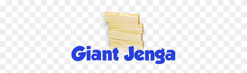 387x190 Giant Party Games - Jenga PNG