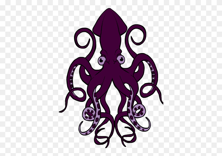 397x531 Giant Squid - Giant Squid Clipart