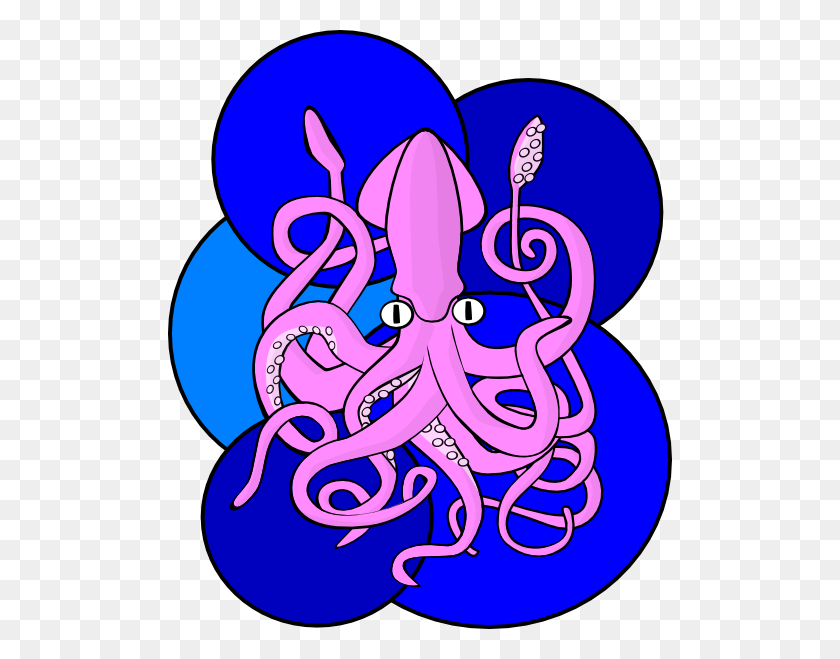 504x599 Giant Squid Clip Art - Squid Clipart