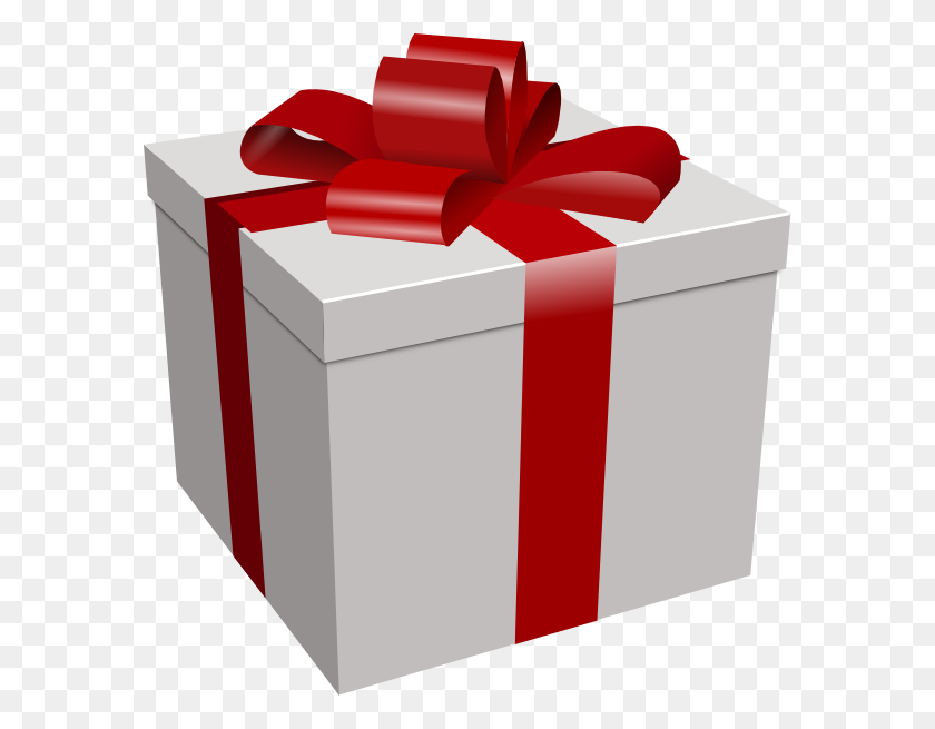 582x595 Gift Box Clip Art - Gift Box Clipart