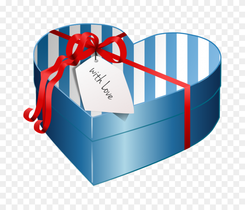 800x676 Gift Box Clipart - Wrapped Present Clipart