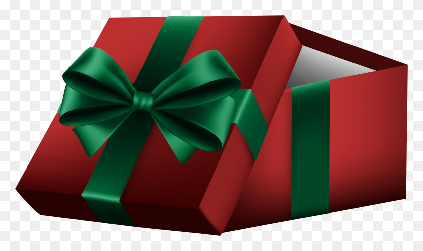 7888x4447 Gift Box Png Open - Gift Box PNG
