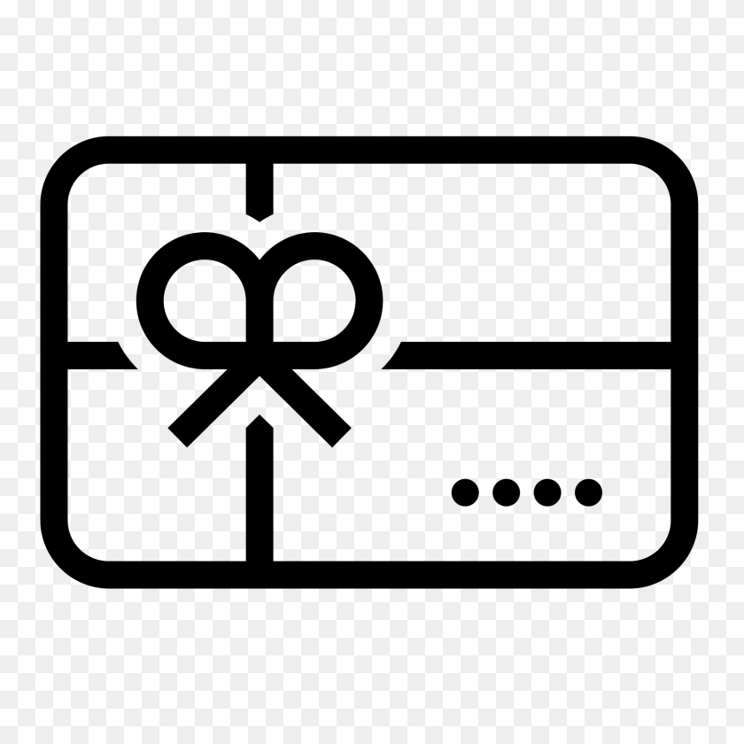1600x1600 Gift Card Icon - Gift Card PNG