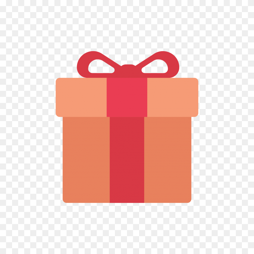 2000x2000 Gift Flat Icon Vector - Is A PNG A Vector