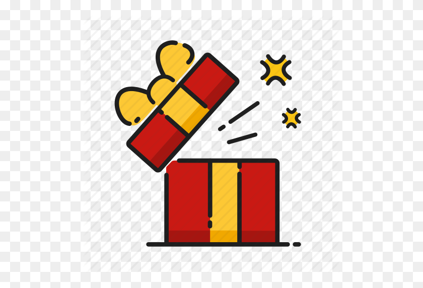 512x512 Gift, Gift Box, Opening, Surprise Icon - Surprise PNG
