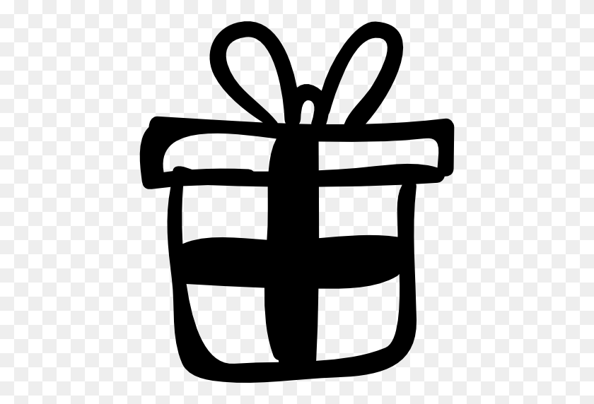 512x512 Подарочные Коробки, Подарочная Коробка, Подарок, Подарки, Подарок, Значок Подарков - Подарочная Коробка Клипарт Черный И Белый
