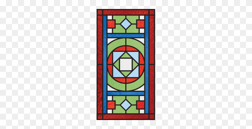 371x371 Gilbert Victorian Stained Glass Design - Stained Glass PNG