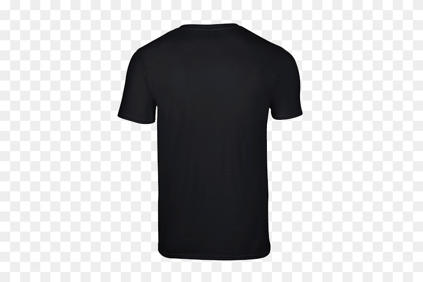 500x500 Gildan Soft Style Custom V Neck T Shirts Black - T Shirt Template PNG
