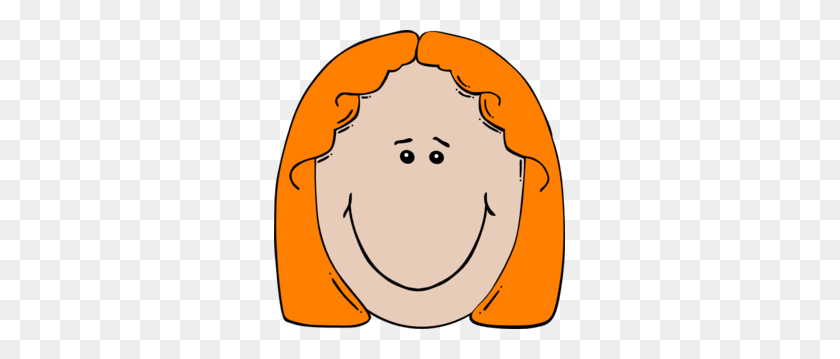 291x299 Ginger Haired Child Clip Art At Vector Clip - Red Hair Clipart