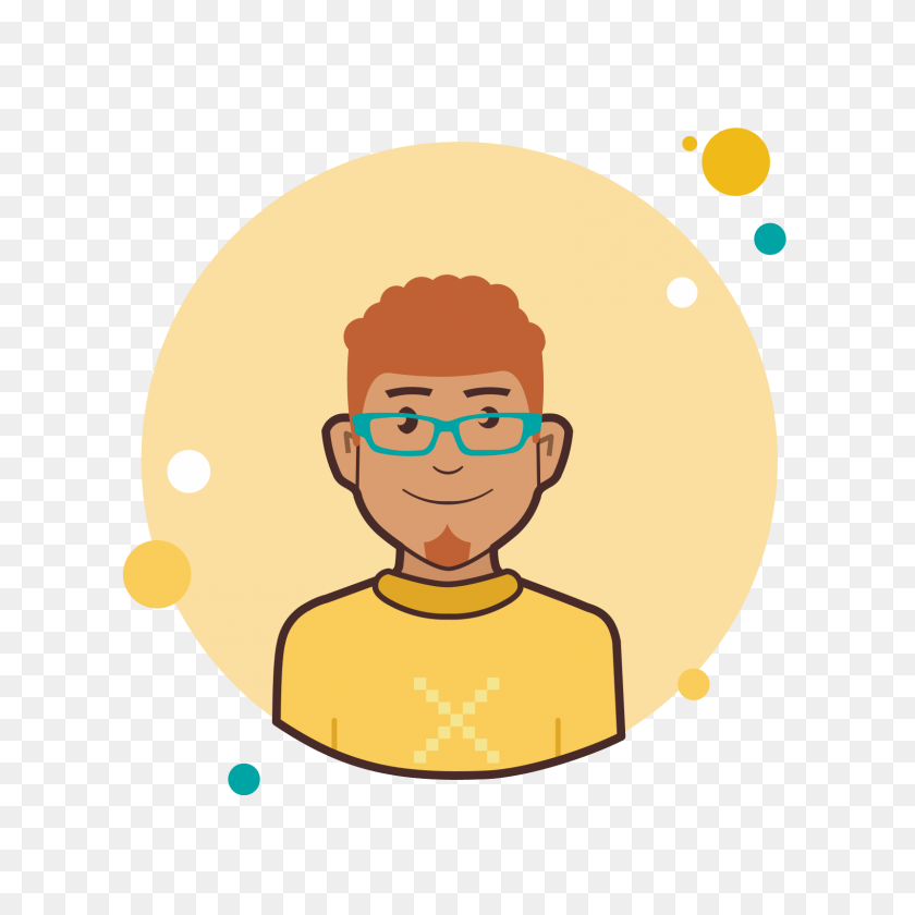 1600x1600 Ginger Man In Yellow Shirt Icon - Ginger PNG