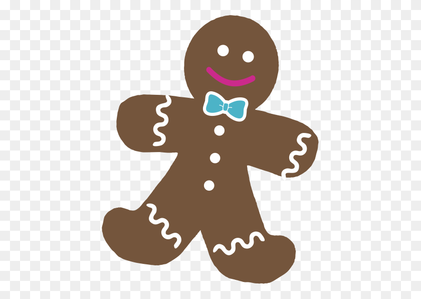 433x536 Gingerbread Boy - Gingerbread House PNG