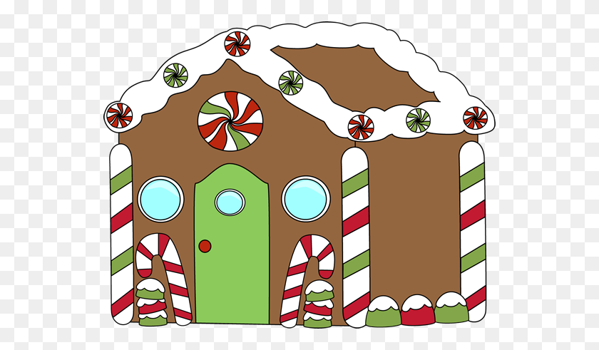550x431 Gingerbread House Christmas Decorated House Clipart House - Christmas Baking Clipart