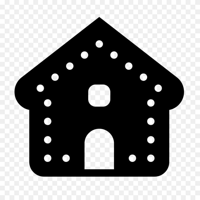 1600x1600 Gingerbread House Filled Icon - Gingerbread House PNG