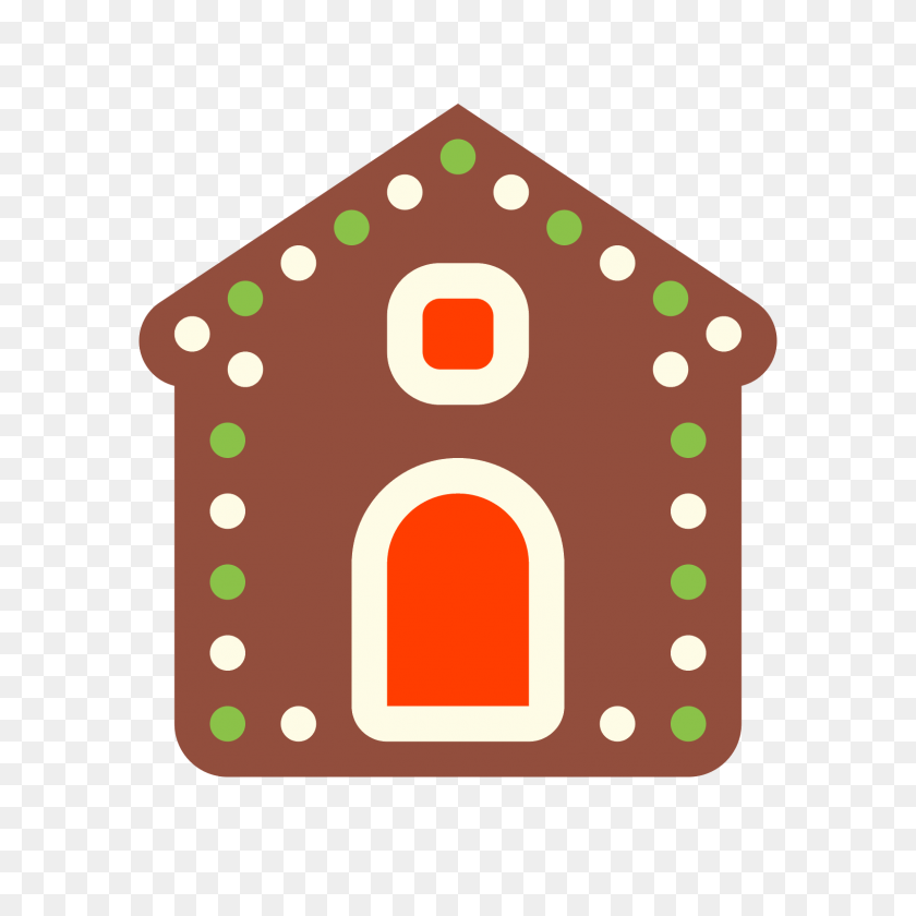 1600x1600 Gingerbread House Icon - Gingerbread PNG