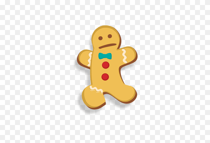 512x512 Gingerbread Man Cookie Jumping Cartoon - Gingerbread PNG