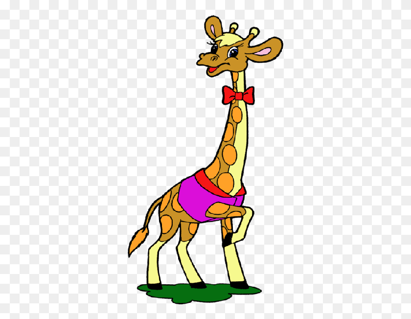 319x592 Giraffe Cartoon Animal Clip Art Images - Giraffe PNG
