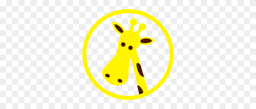 300x300 Giraffe Clip Art - Giraffe Face Clipart