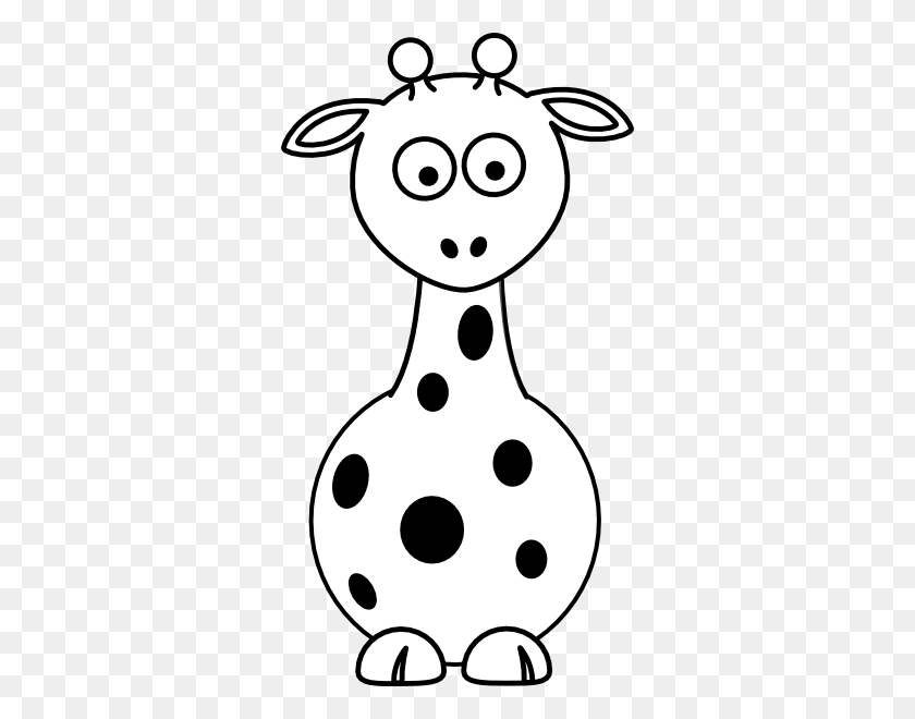 324x600 Giraffe Clipart Black And White Outline Png - Child Clipart Black And White