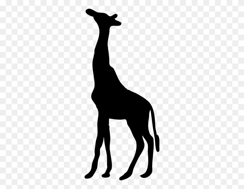 258x594 Giraffe Clipart Silhouette - Giraffe Clipart Outline
