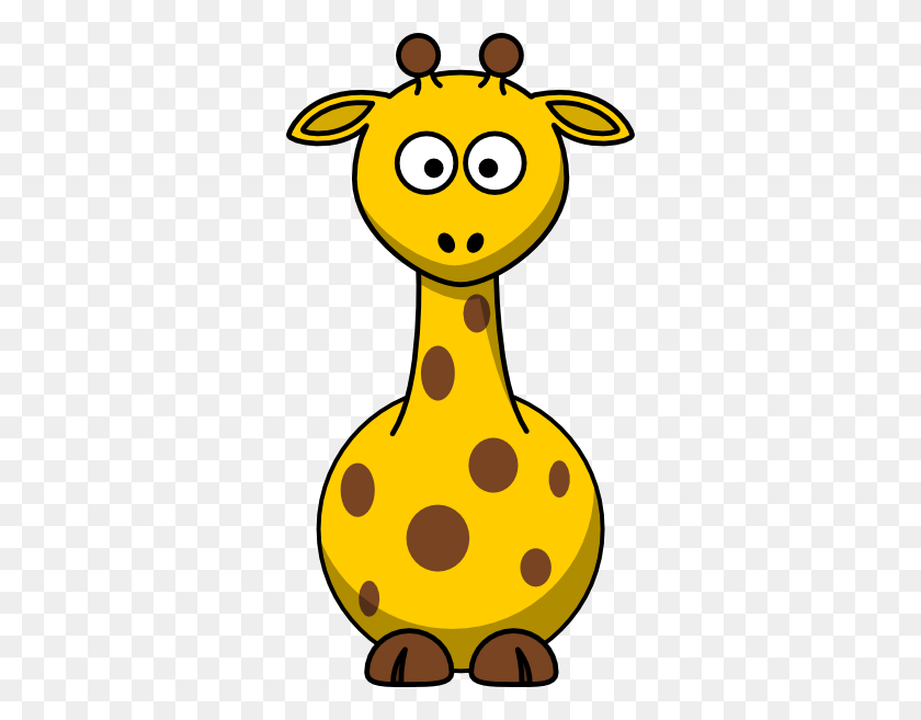 318x597 Giraffe Front Clip Art - In Front Of Clipart