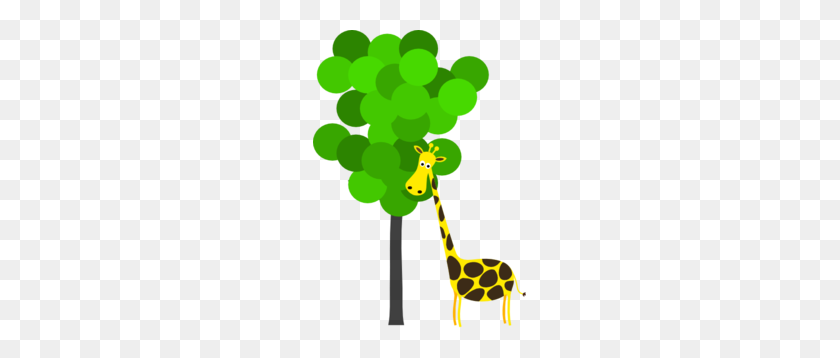 213x298 Giraffe With Tree Clip Art - Tree Clipart PNG