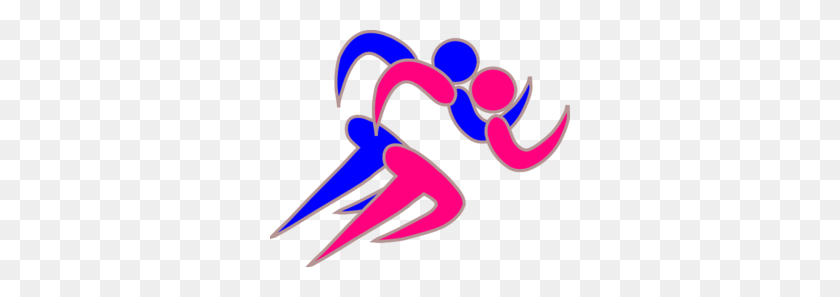 300x237 Girl And Boy Runners Clip Art - Female Runner Clipart
