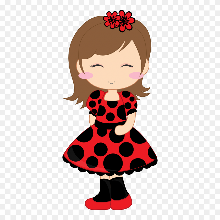 1500x1500 Girl And Ladybugs Clip Art Oh My Fiesta For Ladies! - Nice Girl Clipart