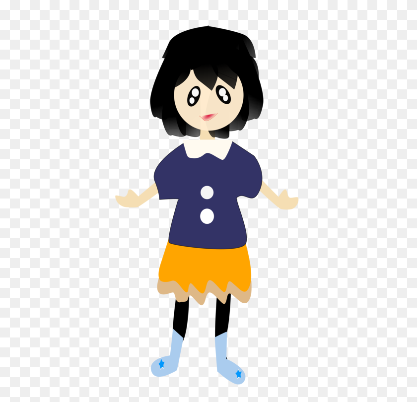 530x750 Girl Anime Cartoon Boy Child - Anime Girl Clipart