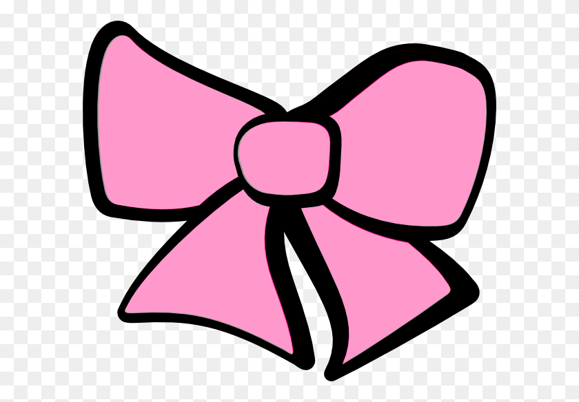 600x524 Girl Bow Clipart, Explore Pictures - Pink Bow Clip Art
