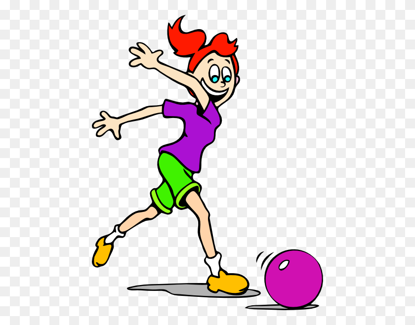 468x598 Girl Bowling Clip Art - Smart Kid Clipart