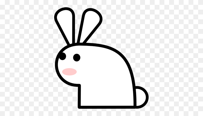391x420 Девушка Кролик Кролик Картинки - Кролик В Очках Клипарт