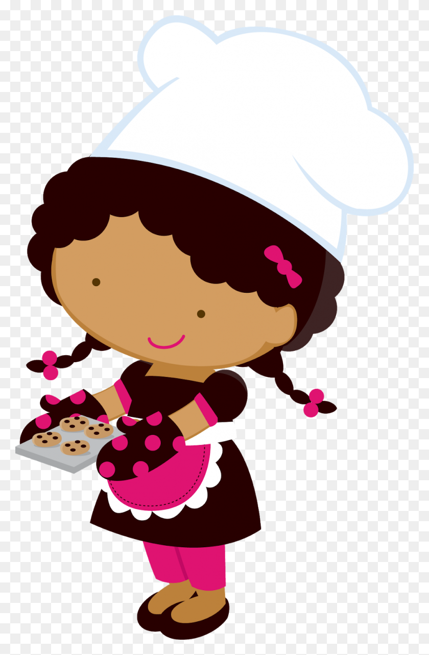 1021x1600 Girl Chefs Clipart Clip Art Images - Chef Clipart Black And White