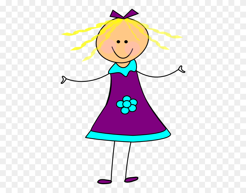 426x598 Girl Clip Art Cartoon Free Clipart Images - Clipart For Girls
