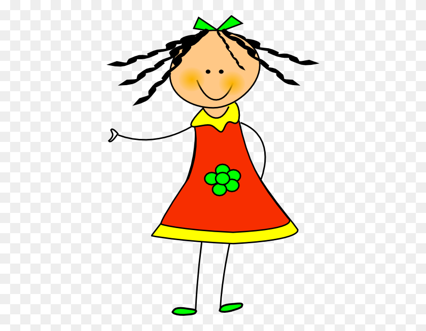 420x593 Girl Clip Art Cartoon Free Clipart Images - Girl Clipart Images