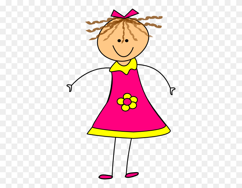 378x595 Girl Clip Art Free Clipart Images - Disorganized Clipart