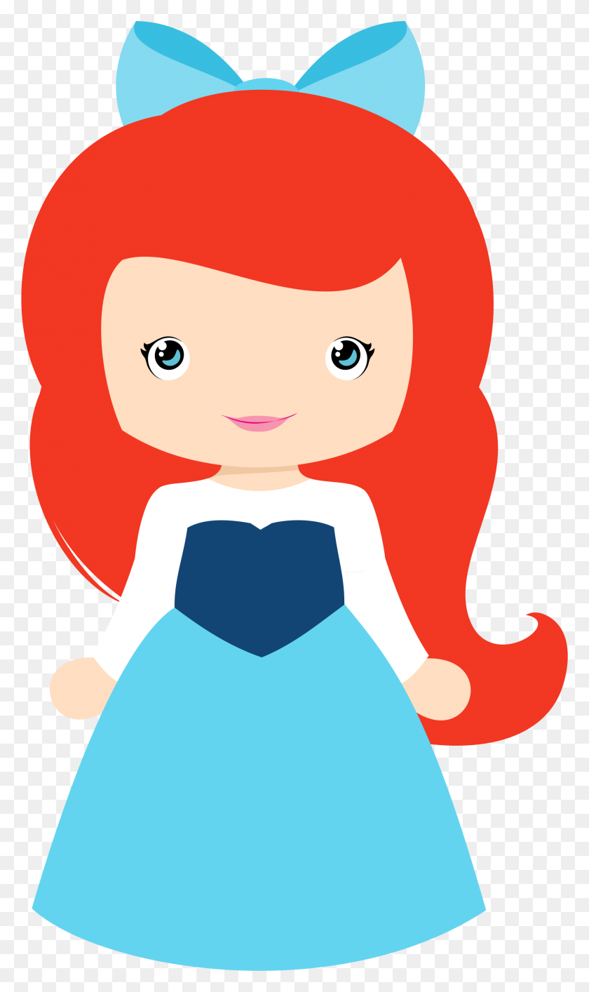 1790x3108 Girl Clipart And Vectors - The Little Mermaid Clipart