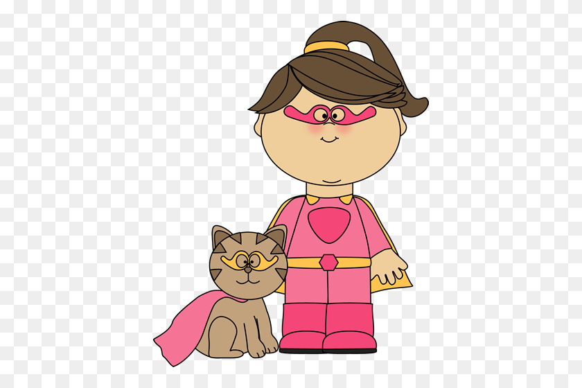 398x500 Chica Clipart Cat - Cute Baby Girl Clipart